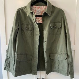 Field Gear Utility Jacket in Olive Green